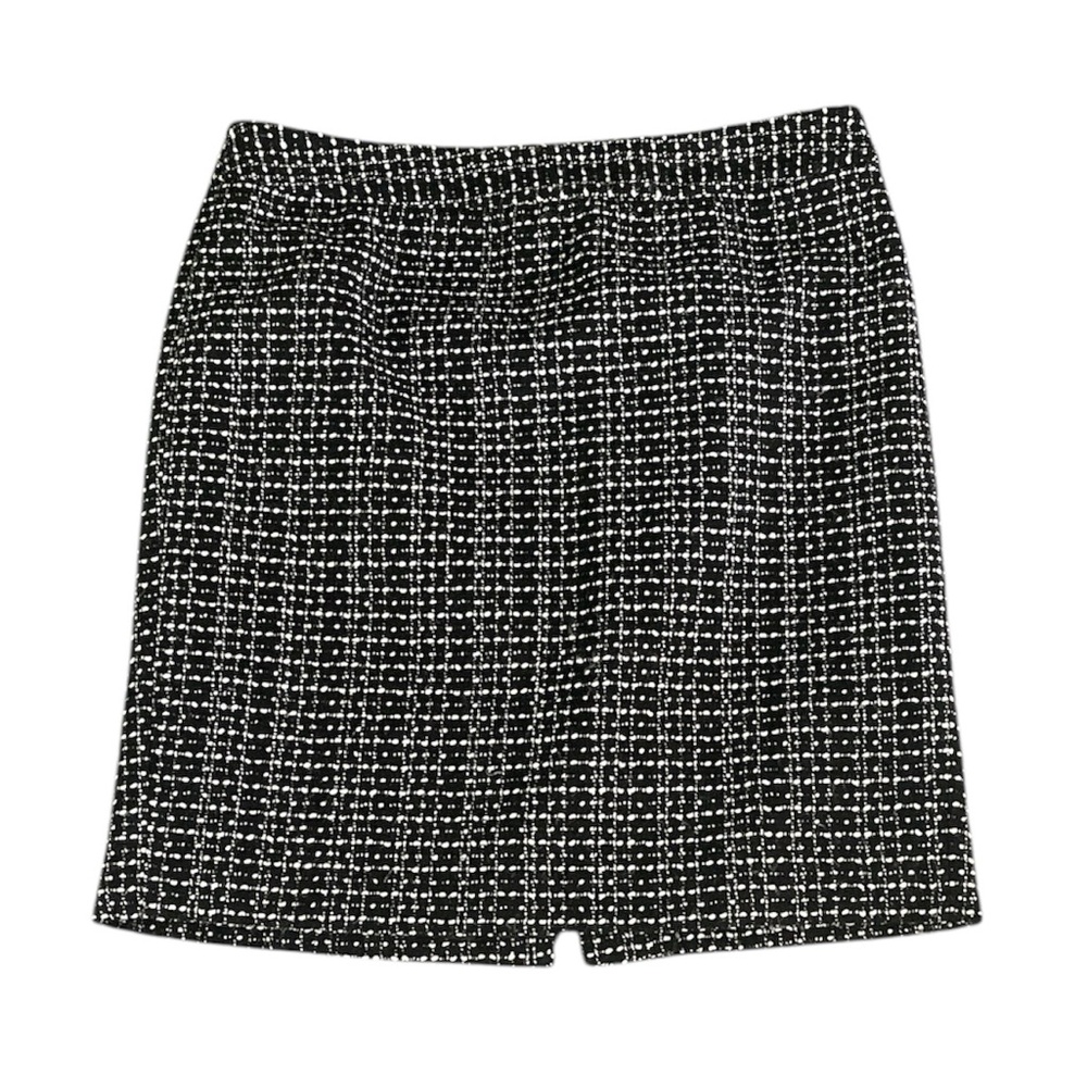 Ann Taylor petite classic Black & White tweed pencil skirt